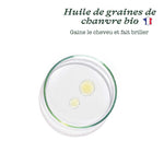 Huile de graines de chanvre d'Alsace BIO pour apporter gainage et brillance aux cheveu - LAO Care