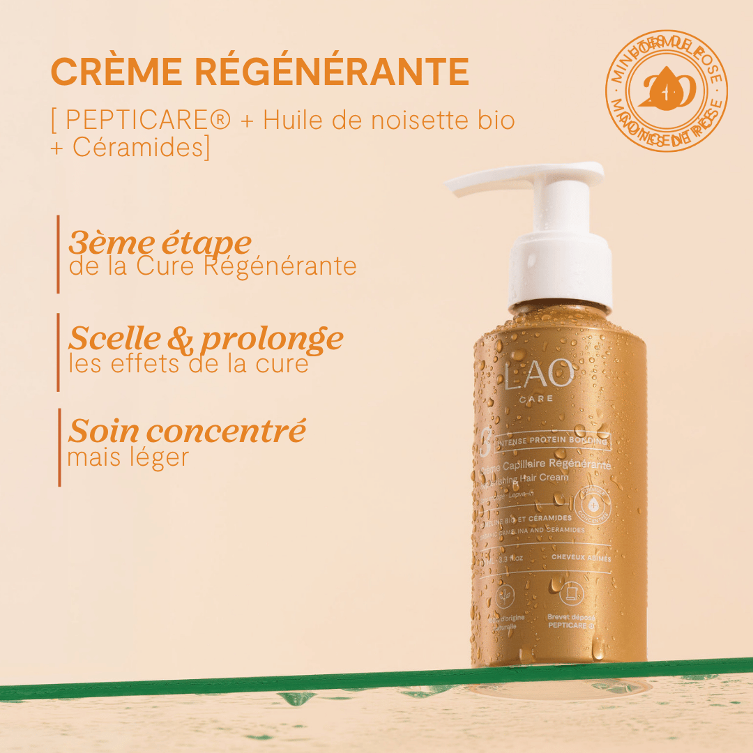 Crème Régénérante LAO Care en format voyage incluse dans la Trousse
