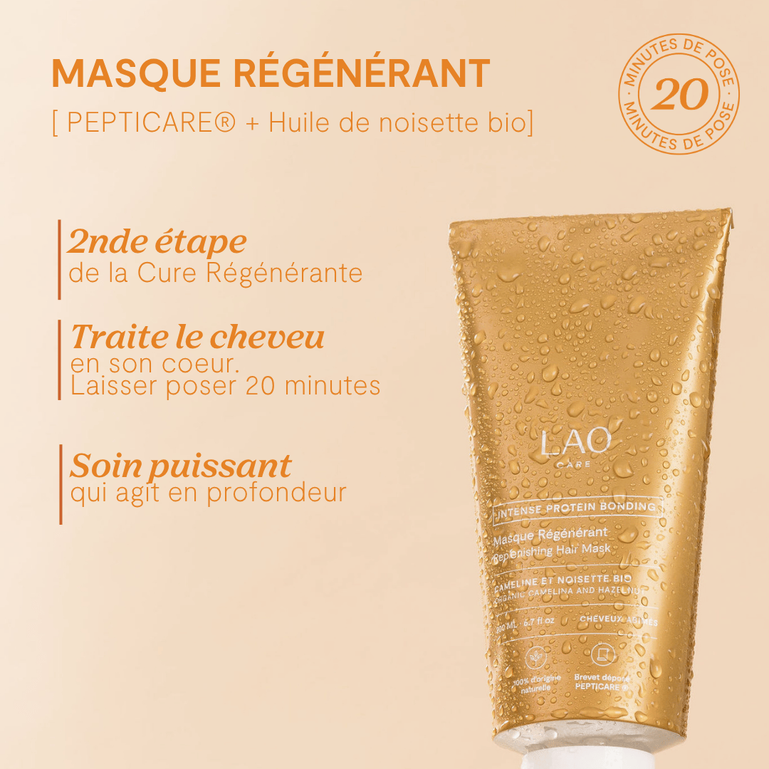 Masque Régénérant LAO Care en format voyage inclus dans la Trousse