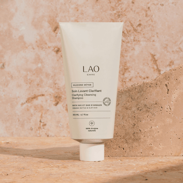 Flacon Silicone Détox LAO Care, soin purifiant bio pour le cuir chevelu
