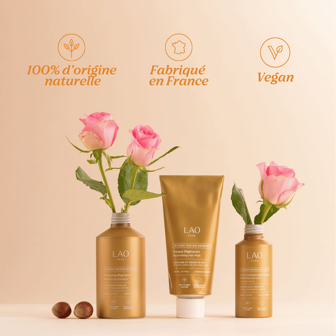 Naturalité et transparence de la Trousse Voyage Cure Régénérante LAO Care bio